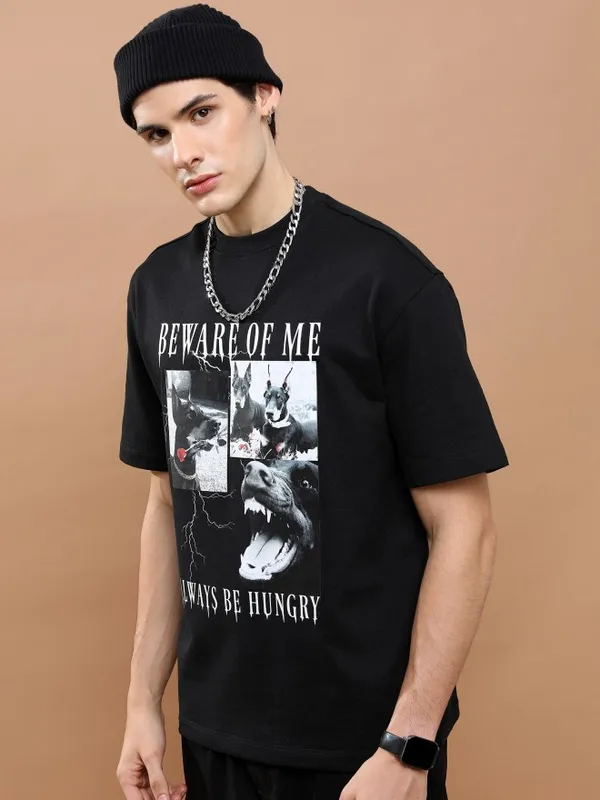 Unisex Round Neck Solid T-Shirt