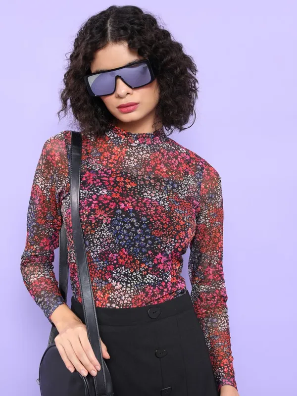  Tokyo Talkies Women Multi Printed Regular Tops
