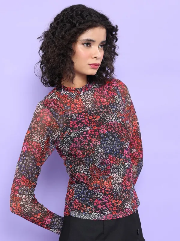  Tokyo Talkies Women Multi Printed Regular Tops