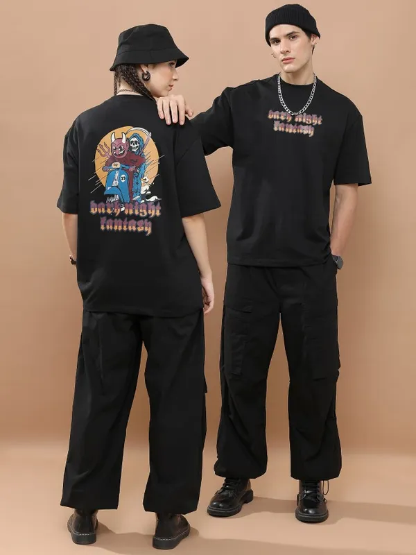 Unisex Round Neck Printed T-Shirt