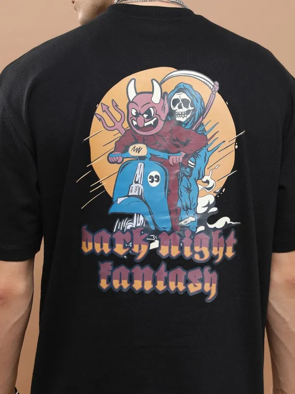 Unisex Round Neck Printed T-Shirt