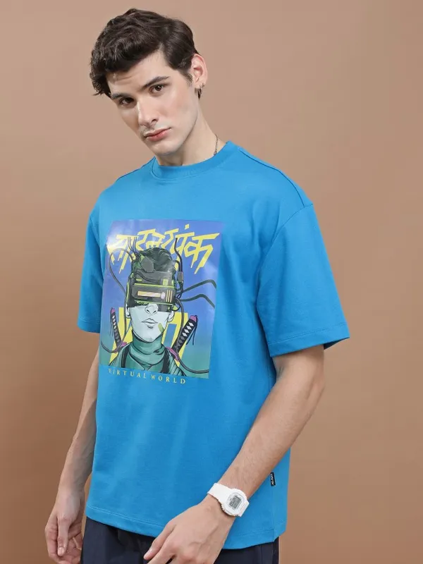 Unisex Round Neck Printed T-Shirt