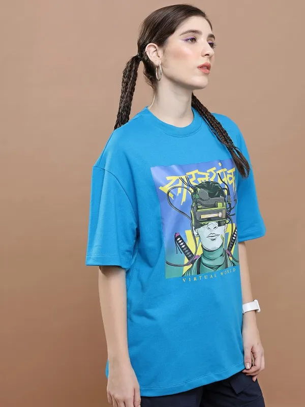 Unisex Round Neck Printed T-Shirt