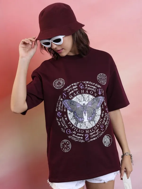 Printed Oversized Fit T-Shirt