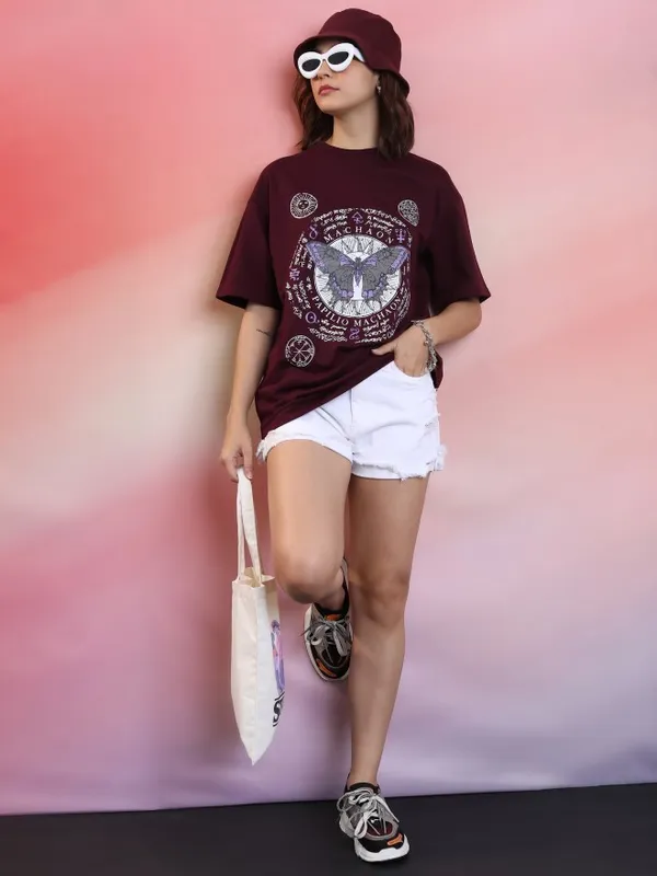 Printed Oversized Fit T-Shirt