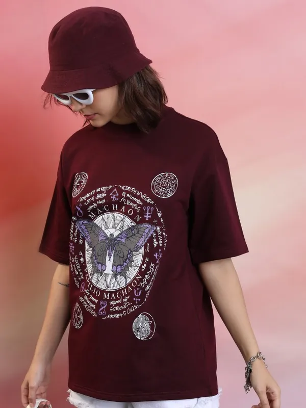 Printed Oversized Fit T-Shirt