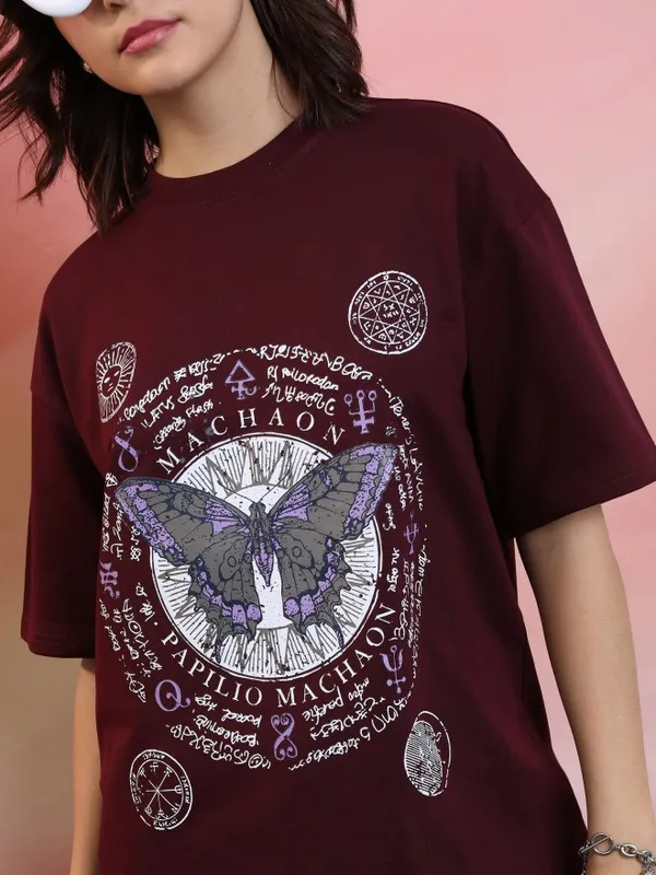 Printed Oversized Fit T-Shirt