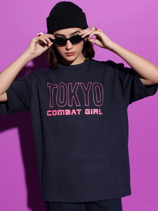 Printed Oversized Fit T-Shirt