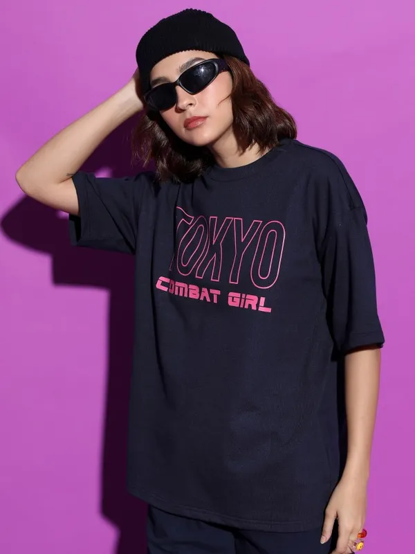 Printed Oversized Fit T-Shirt