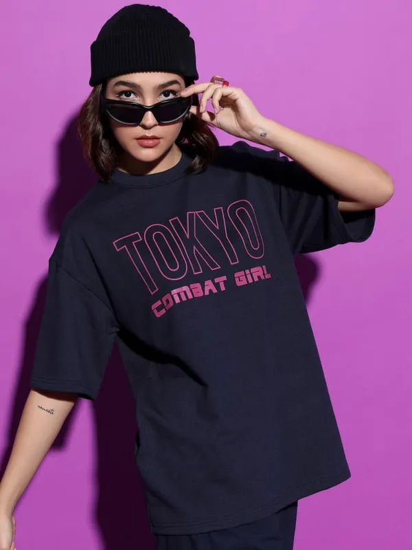 Printed Oversized Fit T-Shirt