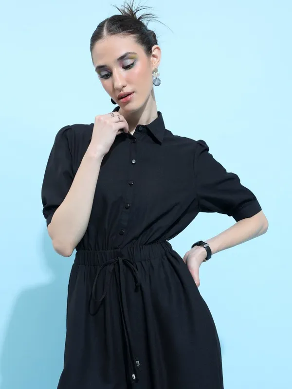  Ketch Women Black Printed Jumpsuits