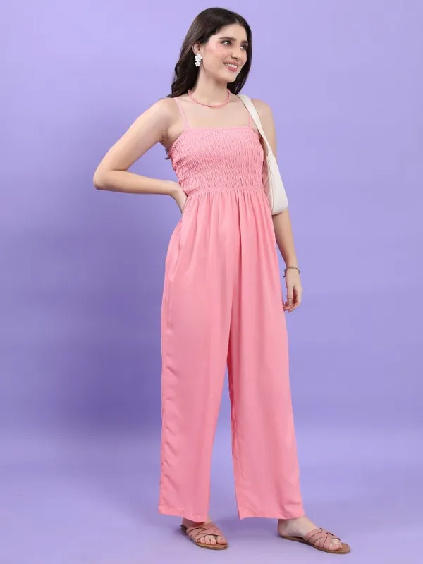 Solid Regular Fit Jumpsuit