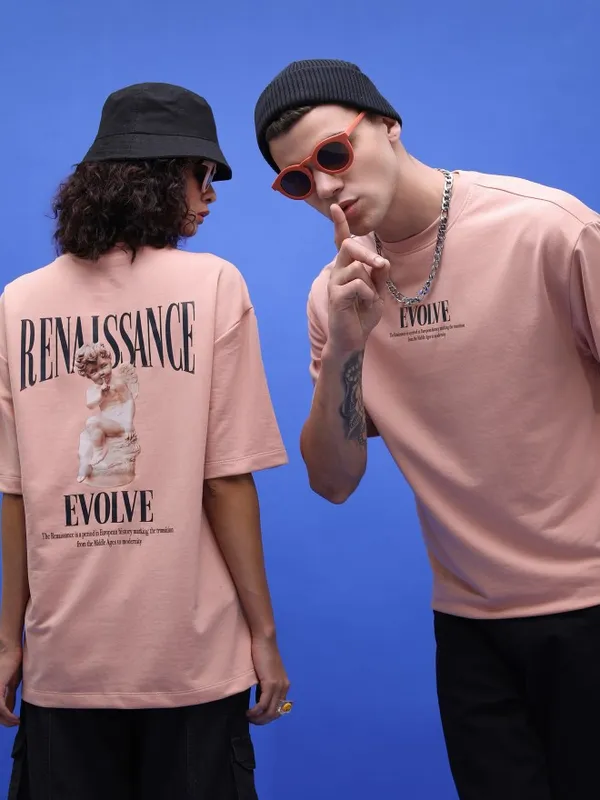 Unisex Printed Round Neck T-Shirt