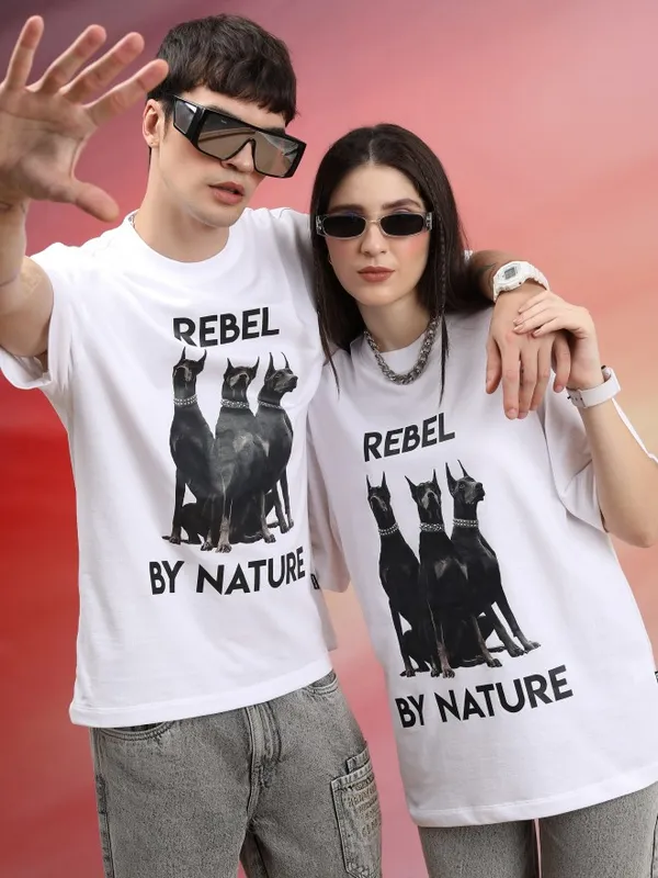 Unisex Printed Round Neck T-Shirt