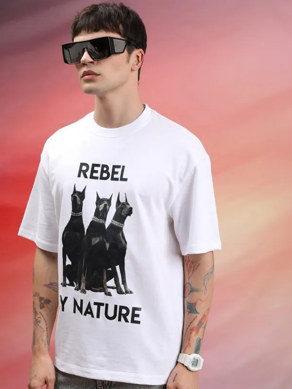 Unisex Printed Round Neck T-Shirt