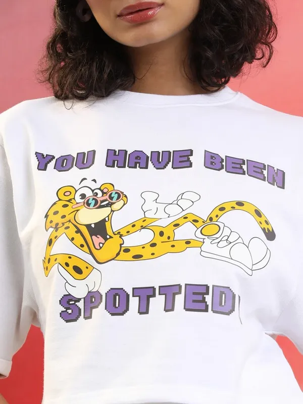  Tokyo Talkies Women White Printed Round Neck T-Shirts