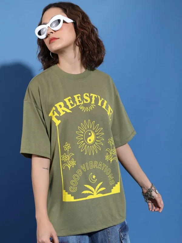 Printed Oversized Fit T-Shirt