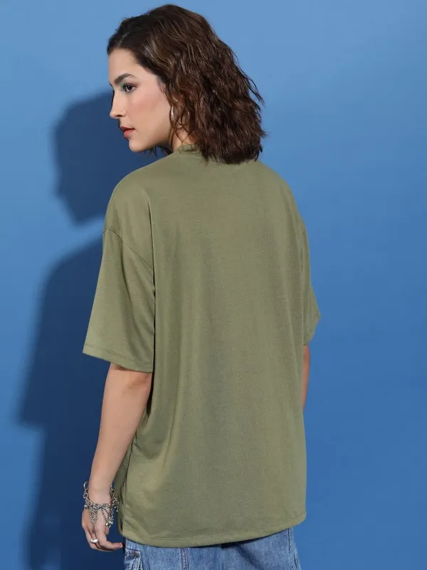 Printed Oversized Fit T-Shirt