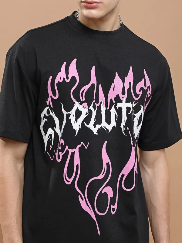Unisex Round Neck Printed T-Shirt