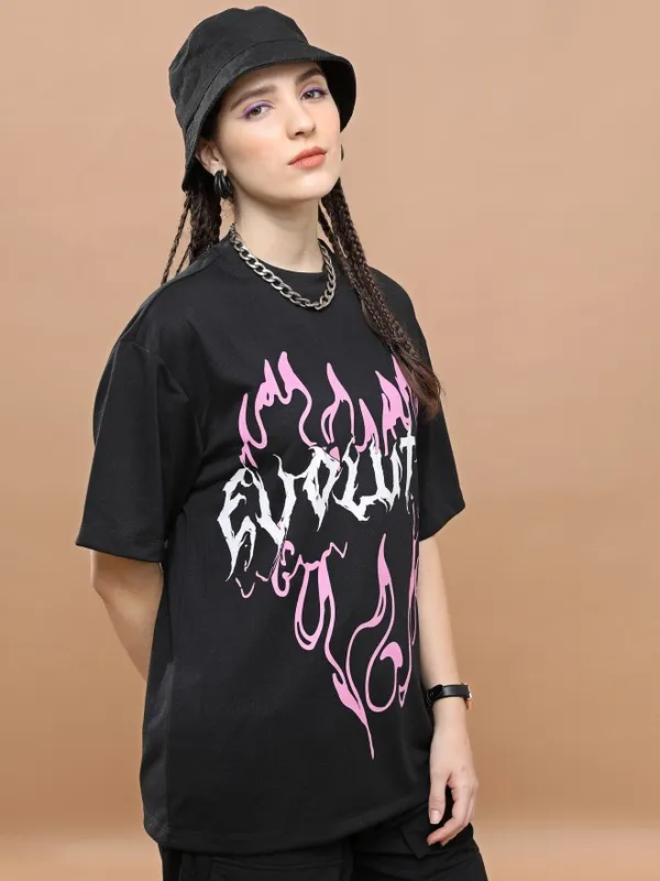 Unisex Round Neck Printed T-Shirt