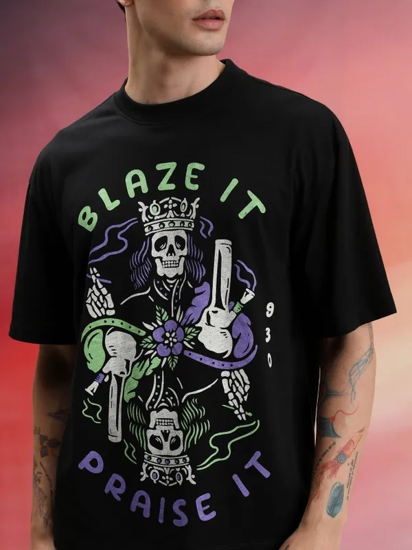 Unisex Printed Round Neck T-Shirt