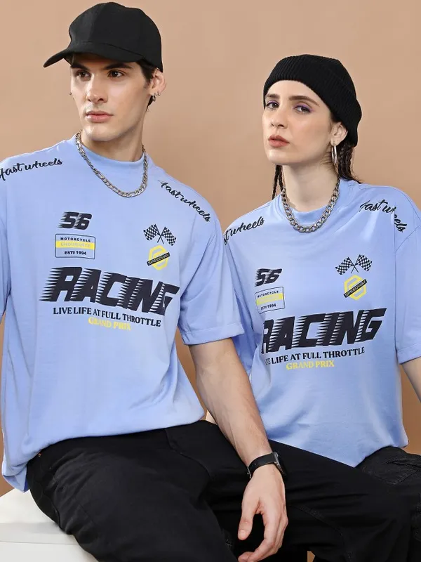 Unisex Round Neck Printed T-Shirt