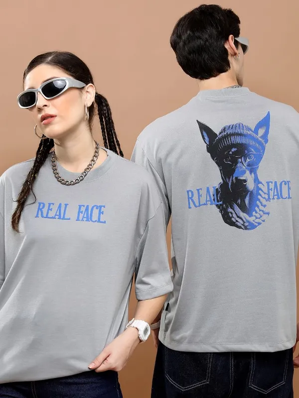 Unisex Round Neck Printed T-Shirt