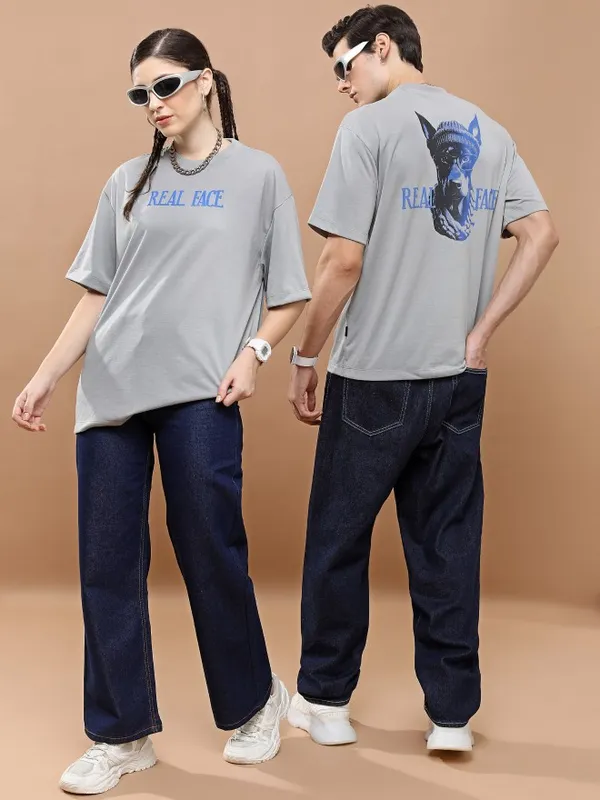 Unisex Round Neck Printed T-Shirt