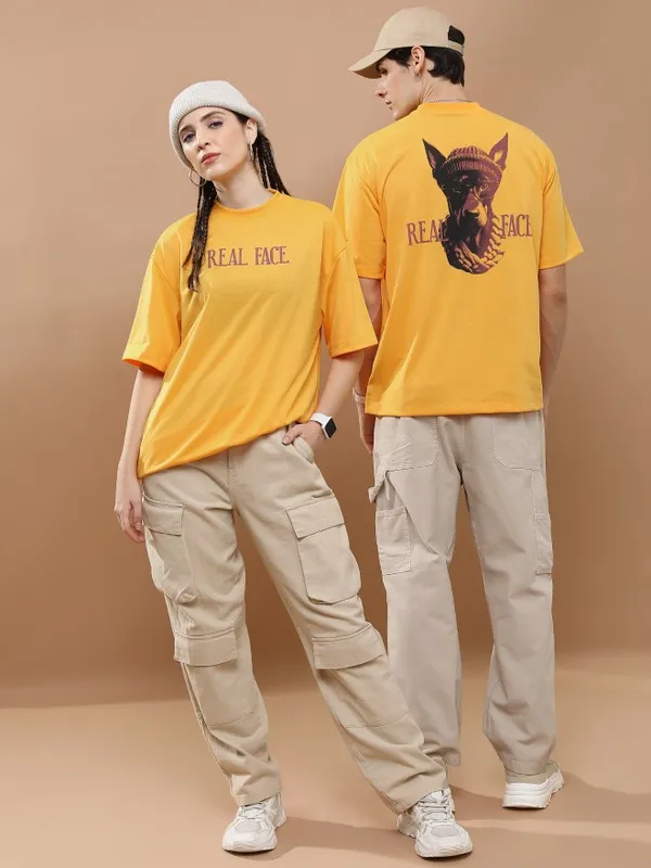 Unisex Round Neck Printed T-Shirt