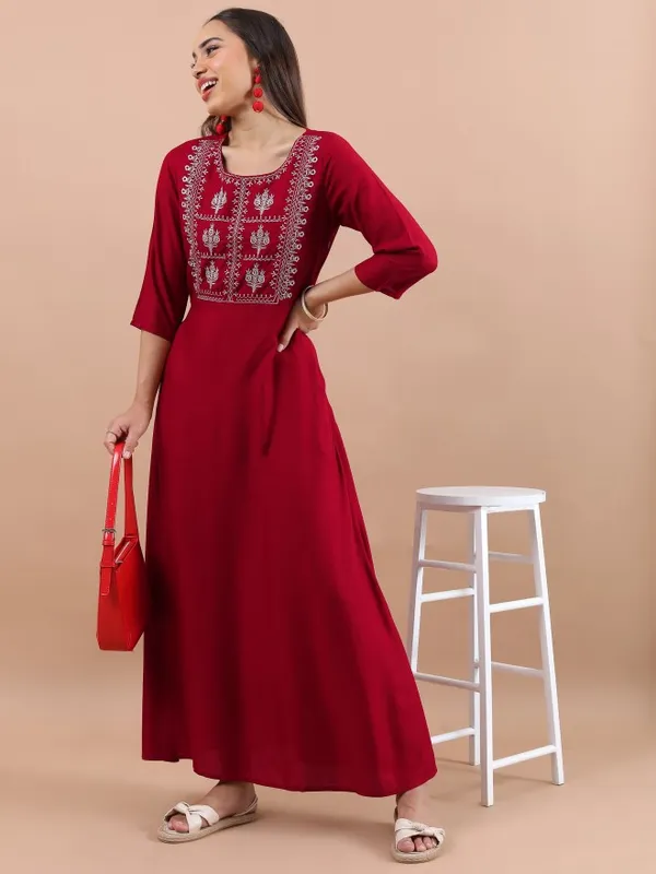Solid Maxi Dress