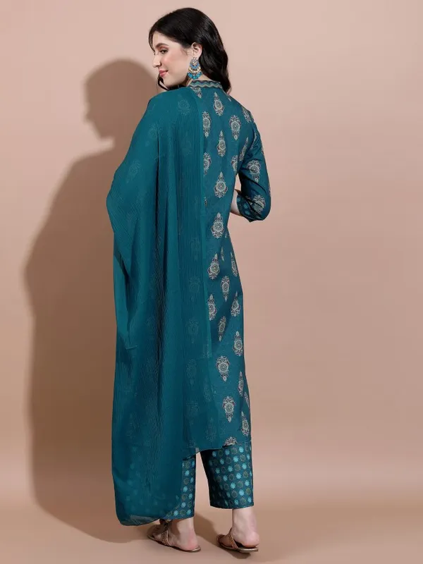  Ketch Women Teal Kurta Sets