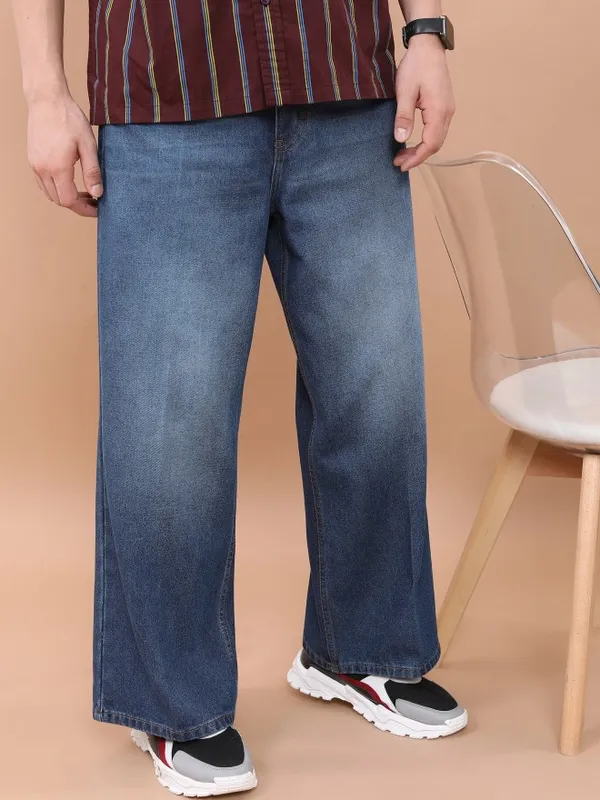  Highlander Men Blue Relaxed Fit Clean Look Jeans