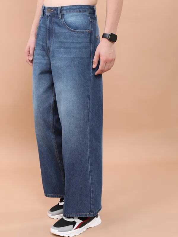  Highlander Men Blue Relaxed Fit Clean Look Jeans