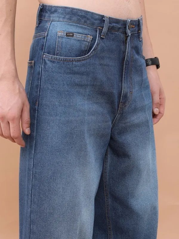  Highlander Men Blue Relaxed Fit Clean Look Jeans