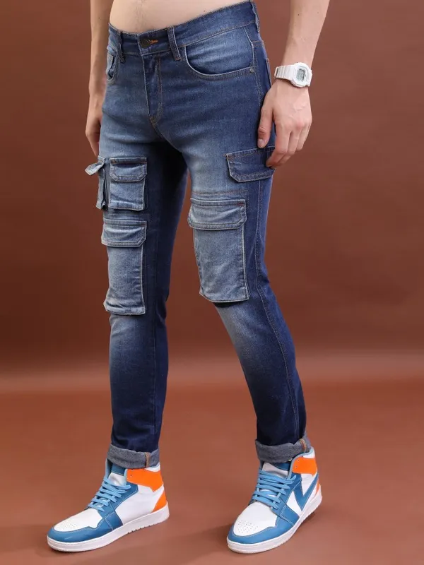 Highlander Men Blue Slim Fit Stretchable Jeans