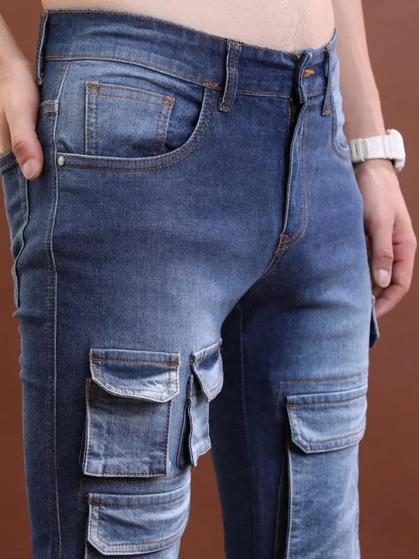 Highlander Men Blue Slim Fit Stretchable Jeans