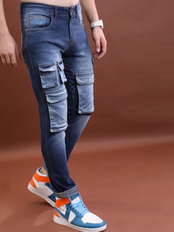 Highlander Men Blue Slim Fit Stretchable Jeans