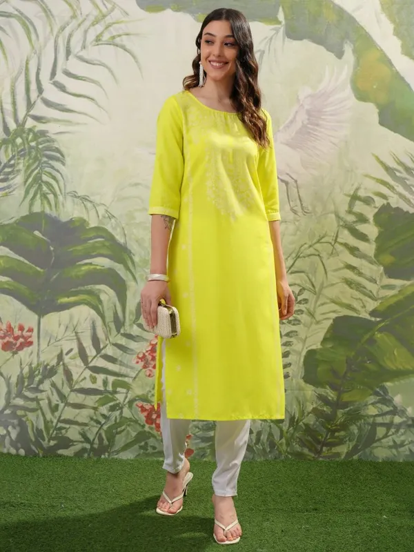 Printed Straight Kurta