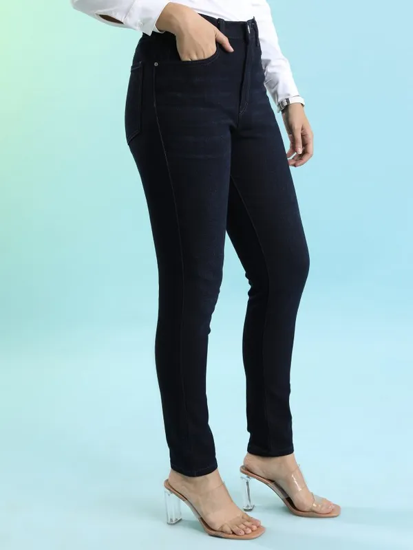  Tokyo Talkies Women Blue Skinny Fit Clean Look Jeans