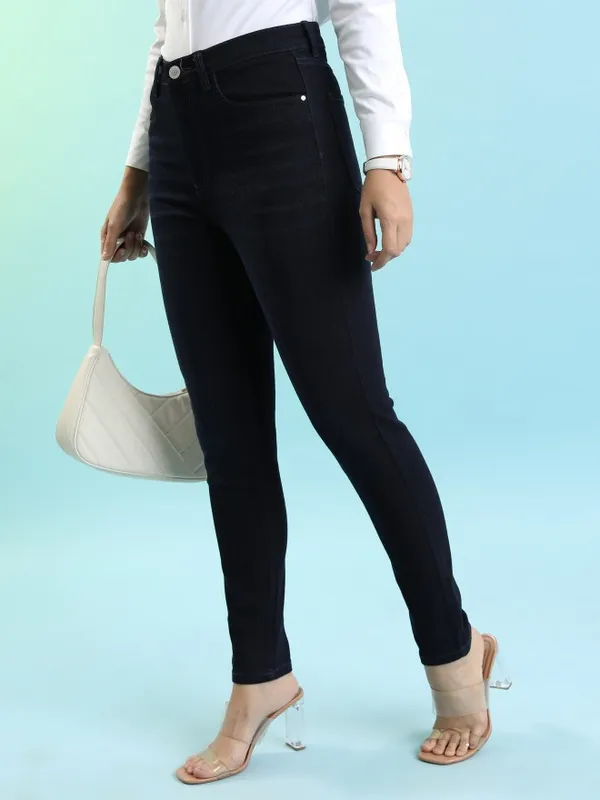 Tokyo Talkies Women Blue Skinny Fit Stretchable Jeans