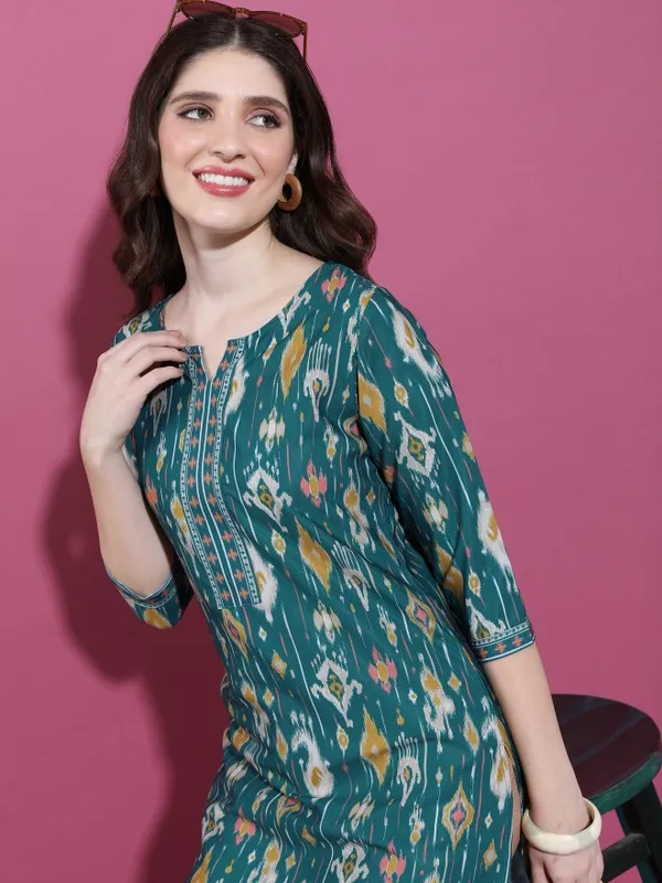 Printed Straight Kurta