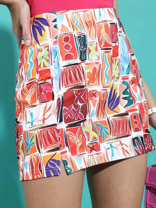  Tokyo Talkies Women Off White Mini Skirts