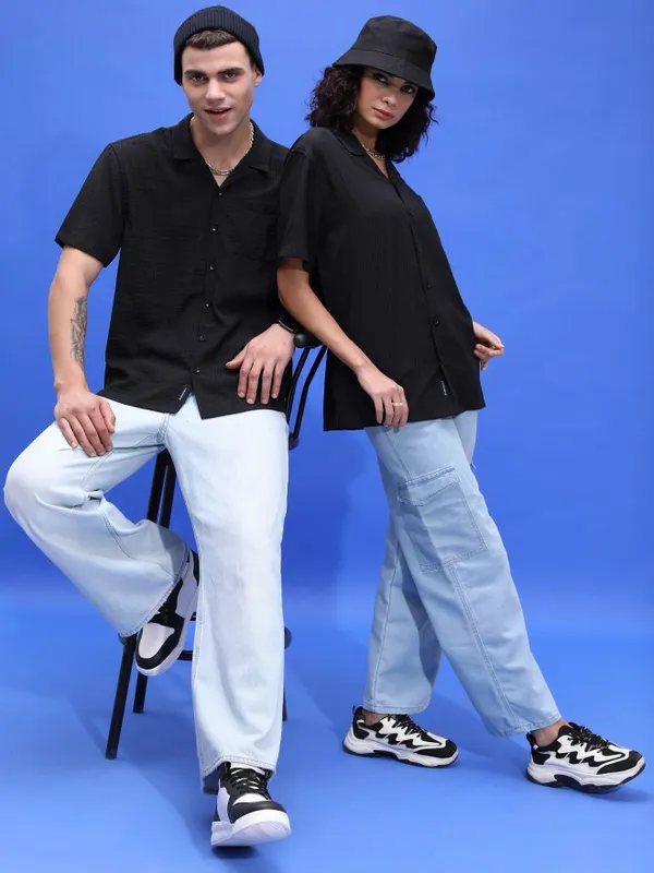 Unisex Oversized Fit Casual Shirt