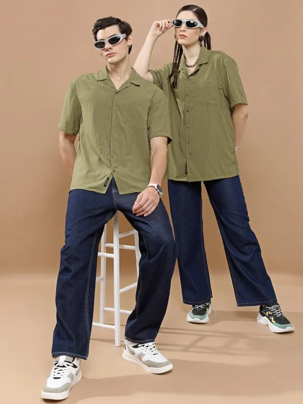 Unisex Oversized Fit Casual Shirt