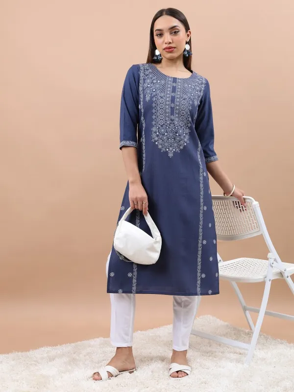 Printed Straight Kurta