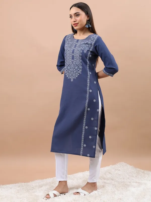 Printed Straight Kurta