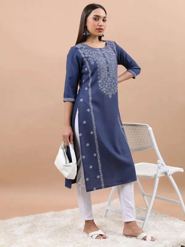 Printed Straight Kurta