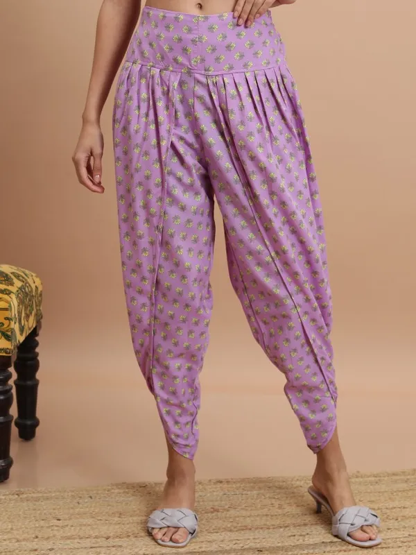  Ketch Women Mauve Printed Kurta Sets