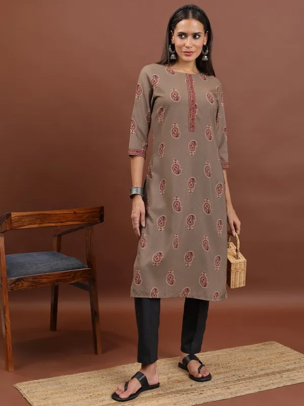 Printed Straight Kurta