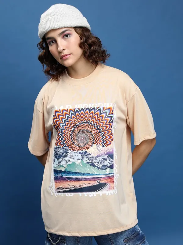 Printed Oversized Fit T-Shirt